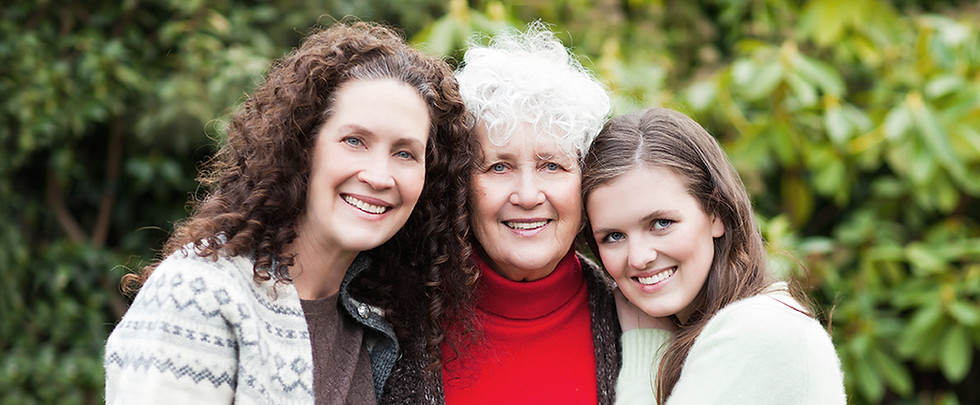 mother, daughter and grandmother