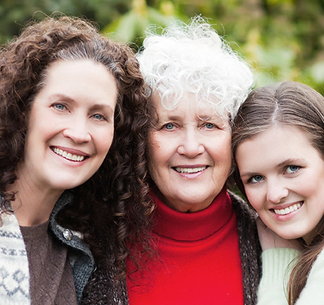 Drei Generationen von Frauen