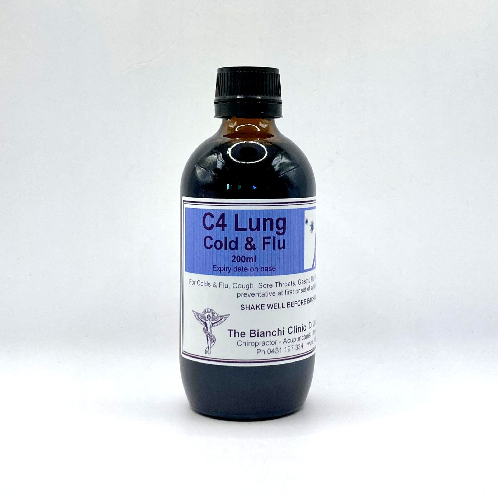 C4 LUNG Cold Flu Herbal Naturopathic Tincture