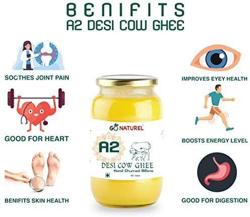 Thumbnail: A2 Desi Cow Ghee ( Hand Churned, Bilona, Glass Jar ) - 500 ml