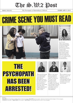 Crime Scene newspaper
