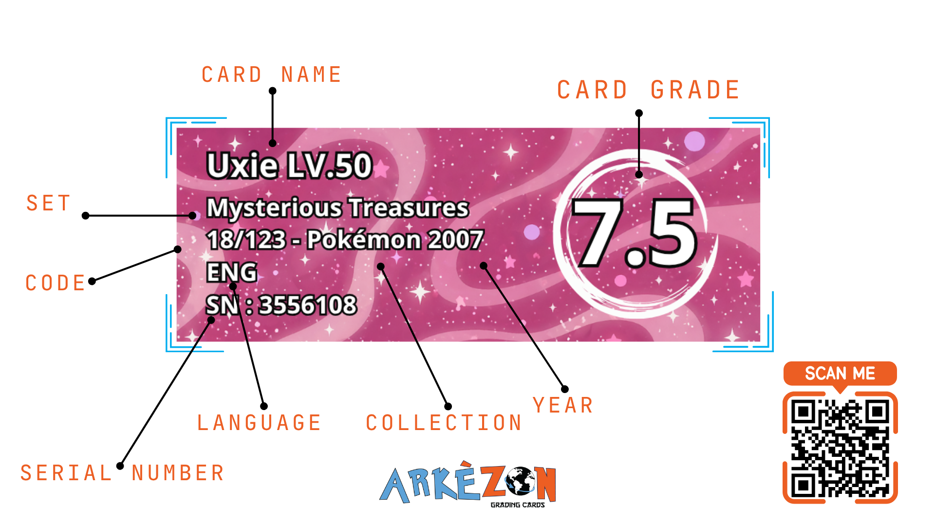 3556108 - Uxie LV.50 - 18/123 - 7.5