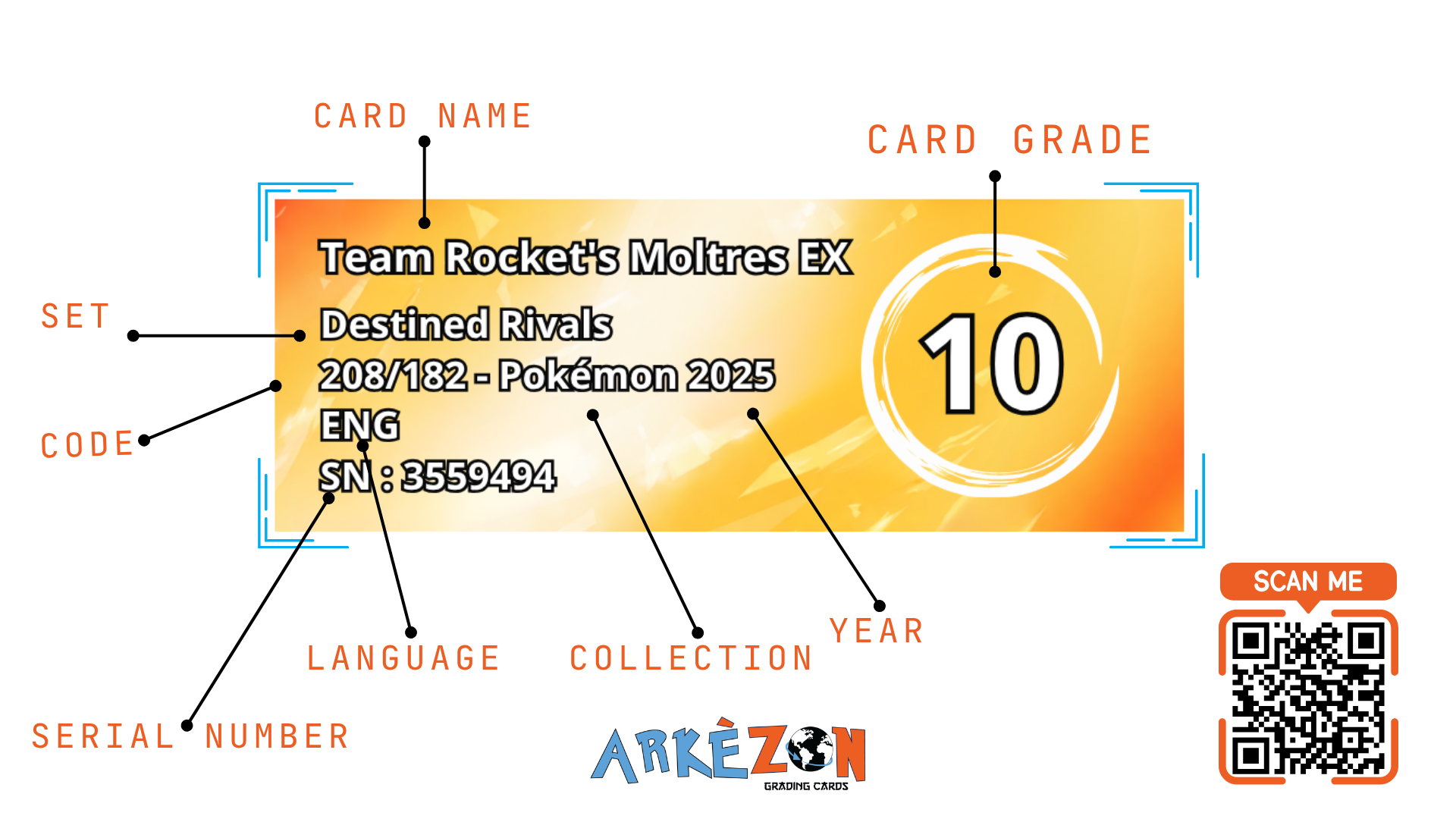 3559494 - Team Rocket's Moltres EX - 208/182 - 10