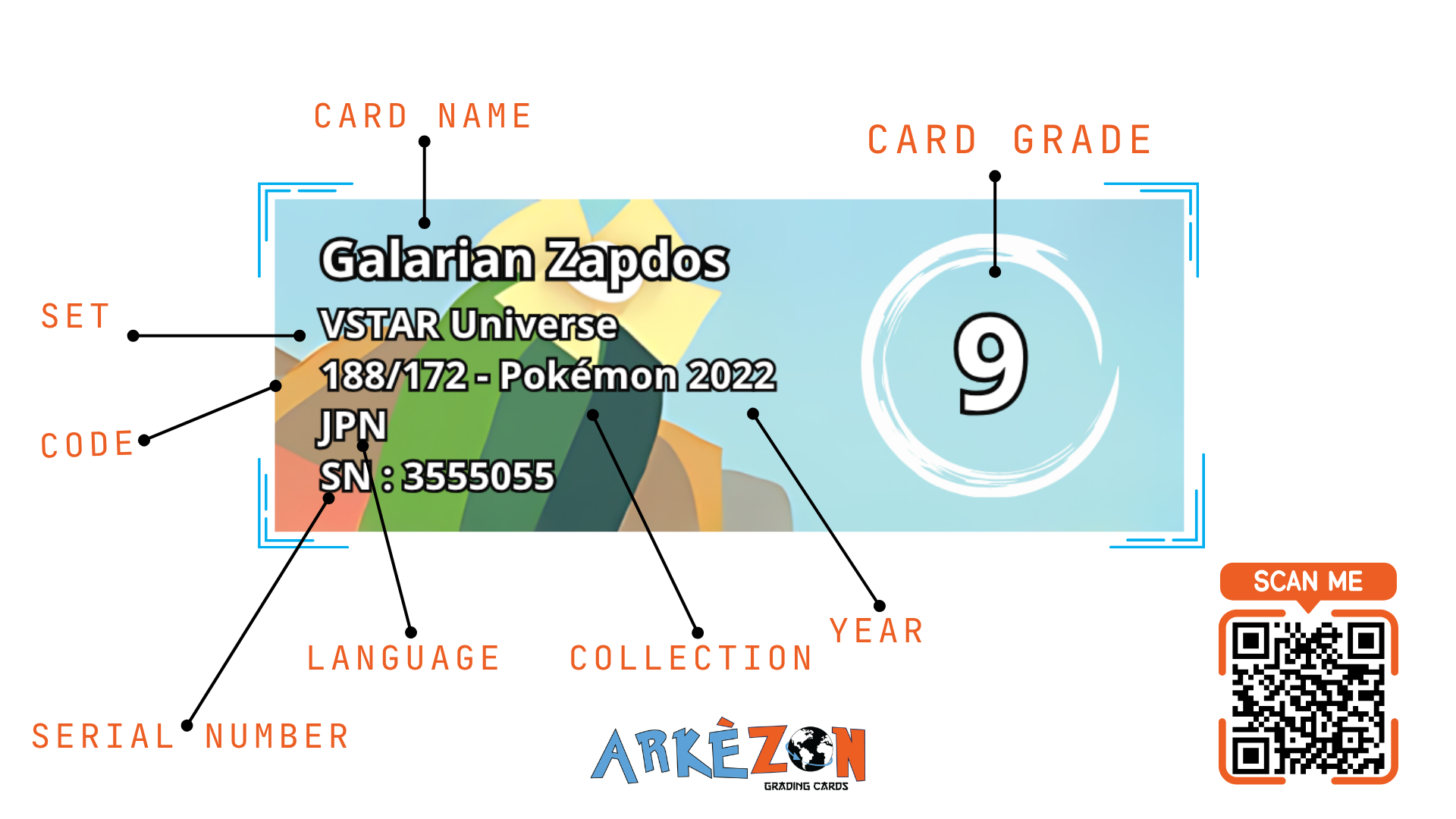 3555055 - Galarian Zapdos - 188/172 - 9