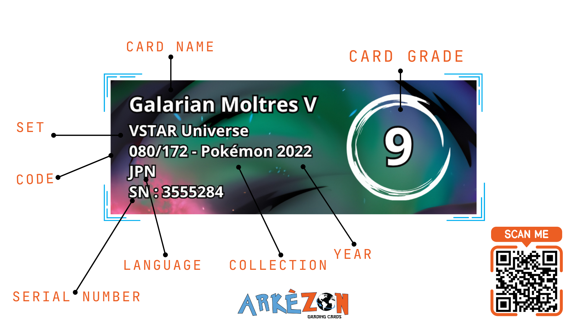 3555284 - Galarian Moltres V - 080/172 - 9