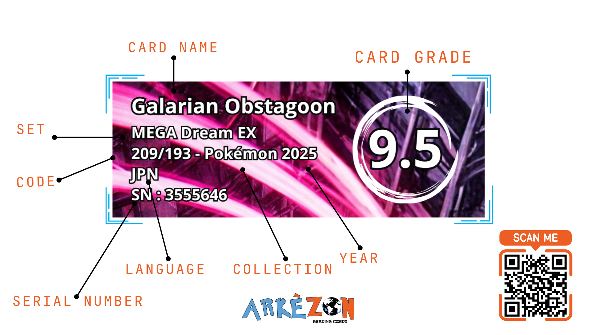 3555646 - Galarian Obstagoon - 209/193 - 9.5