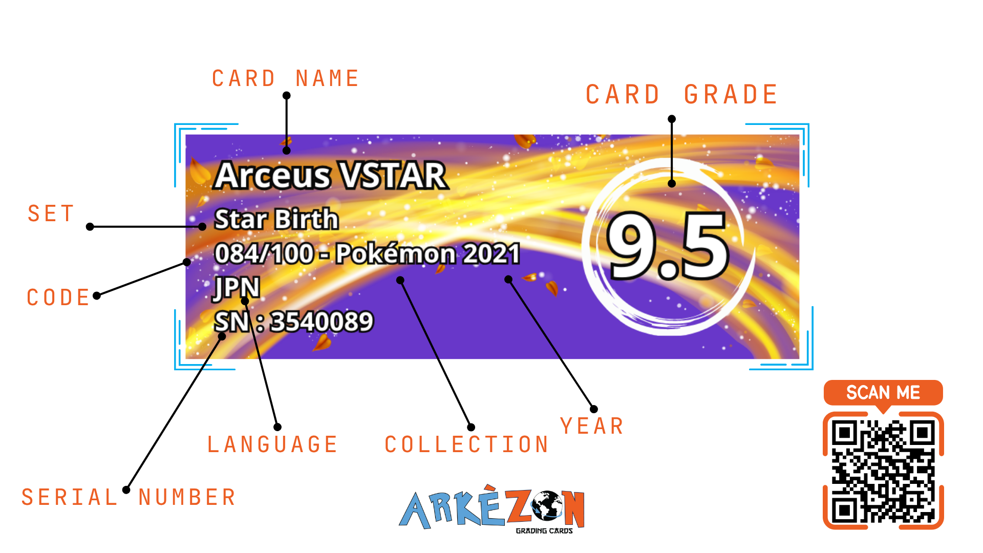 3540089 - Arceus VSTAR - 084/100 - 9.5