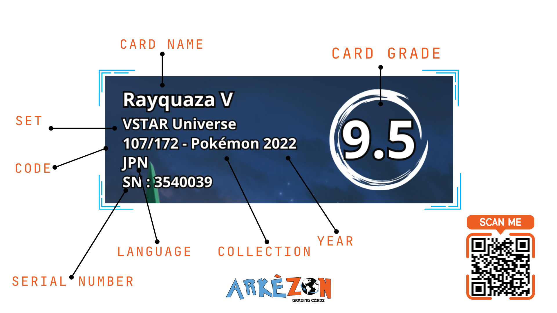 3540039 - Rayquaza V - 107/172 - 9.5