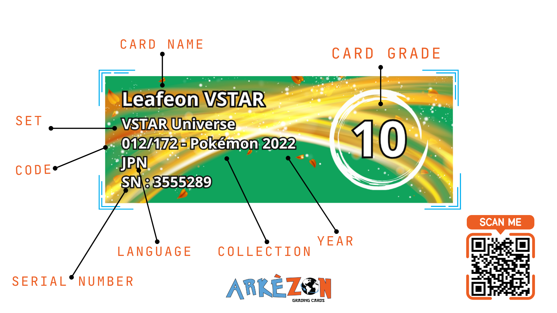 3555289 - Leafeon VSTAR - 012/172 - 10