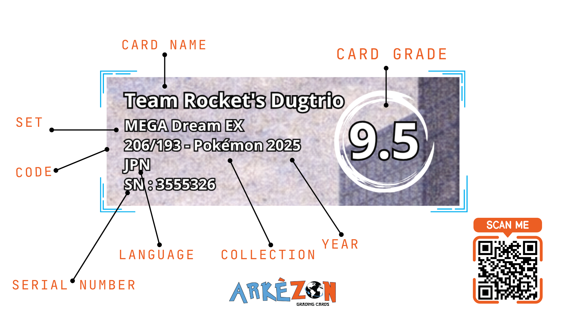 3555326 - Team Rocket's Dugtrio - 206/193 - 9.5