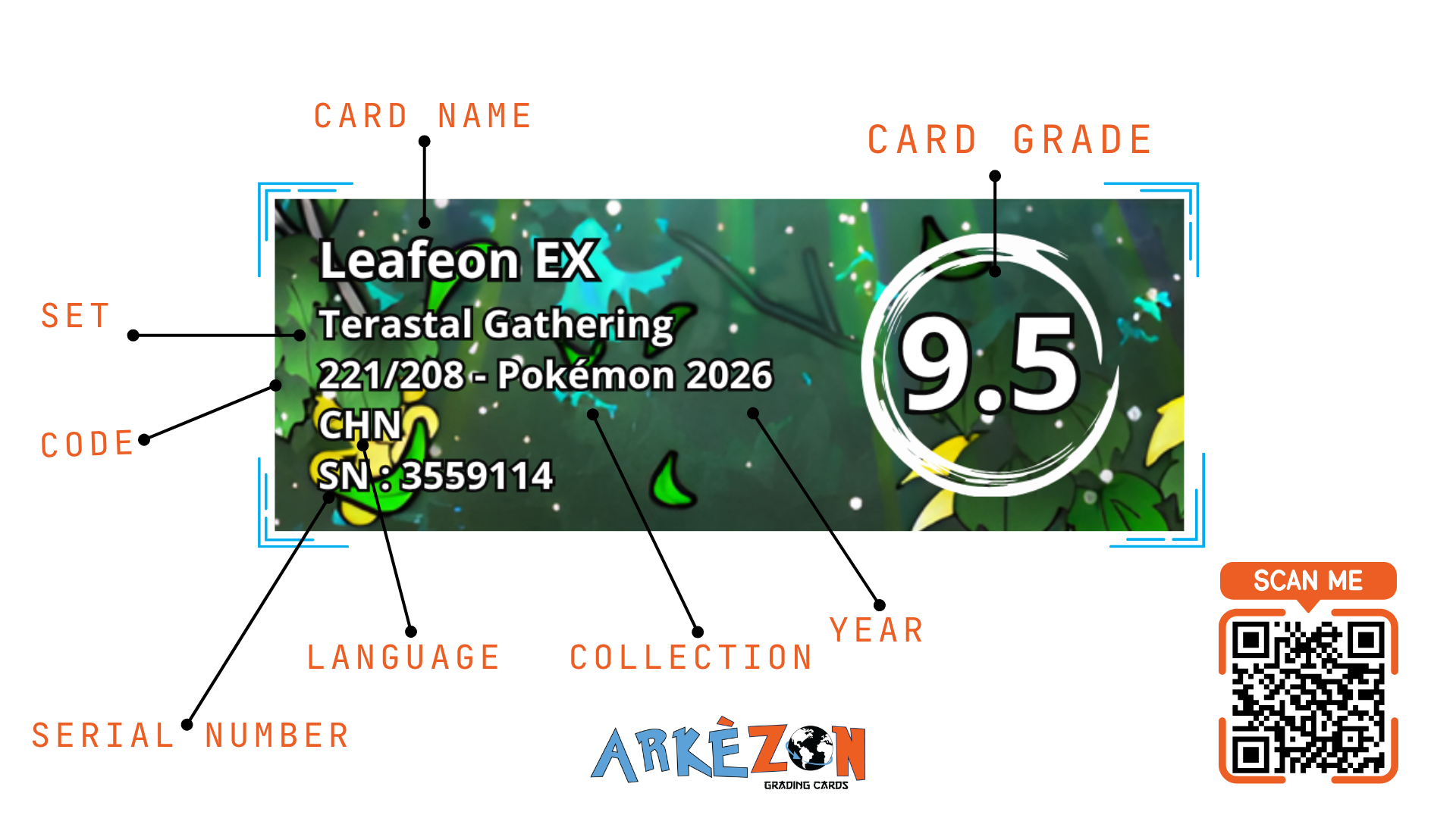 3559114 - Leafeon EX - 221/208 - 9.5