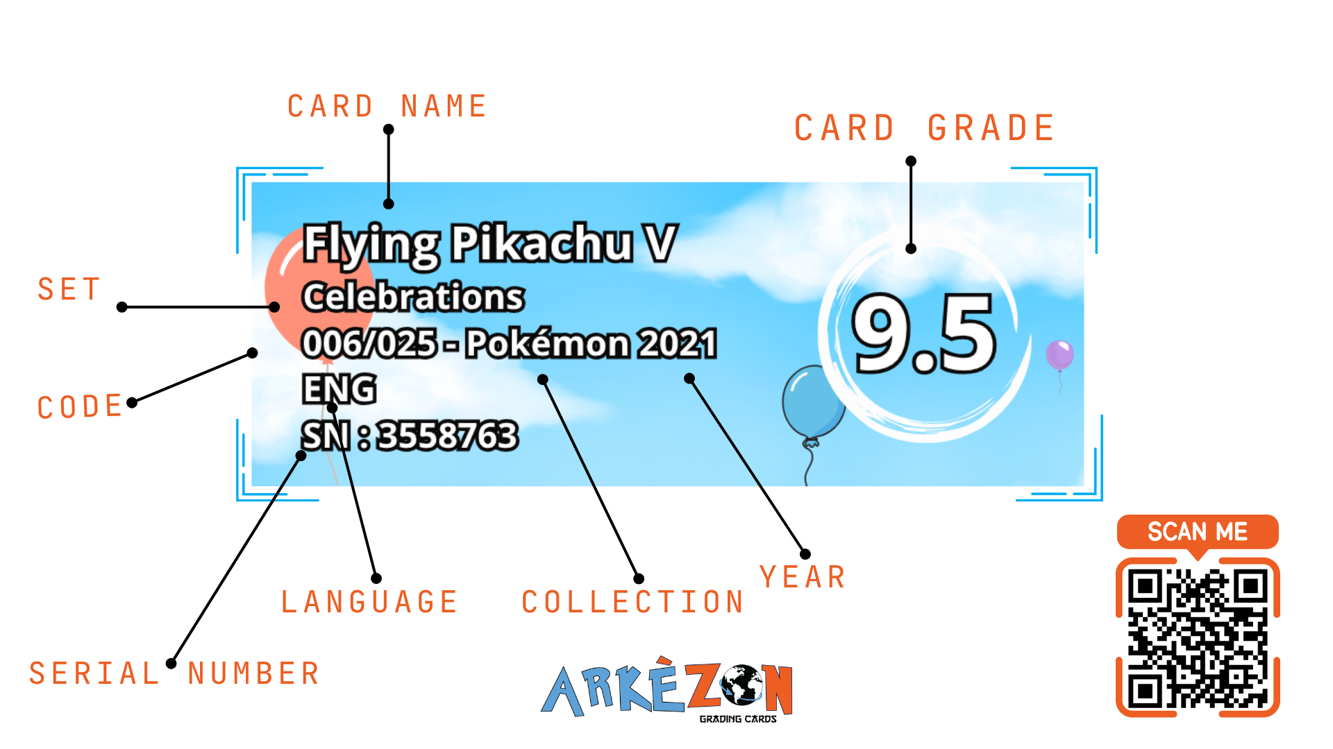 3558763 - Flying Pikachu V - 006/025 - 9.5