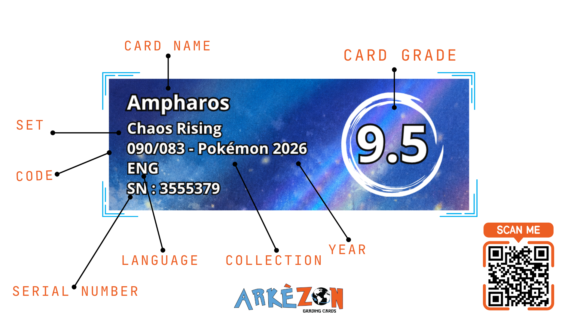 3555379 - Ampharos - 090/083 - 9.5