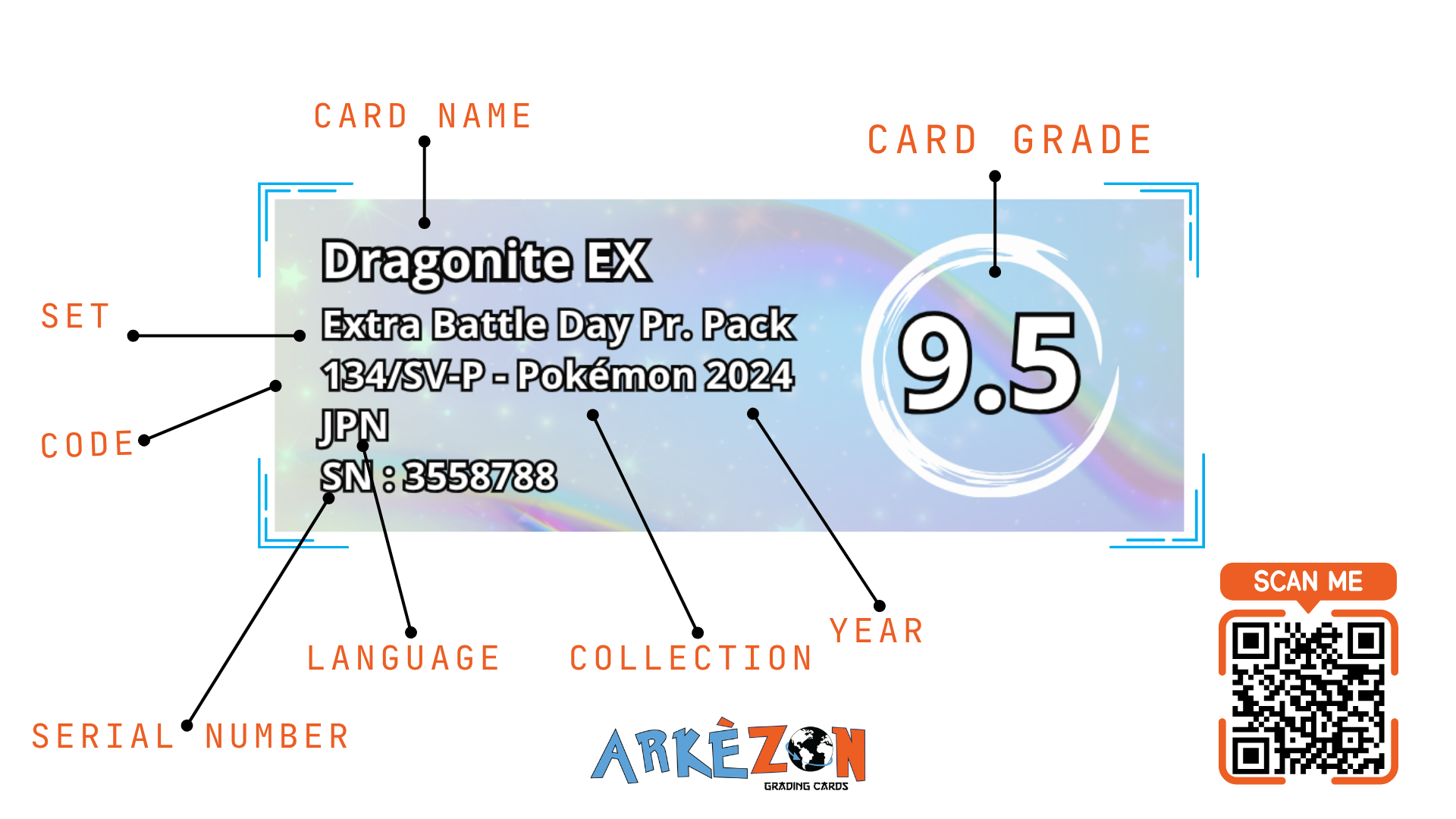 3558788 - Dragonite EX - 134/SV-P - 9.5