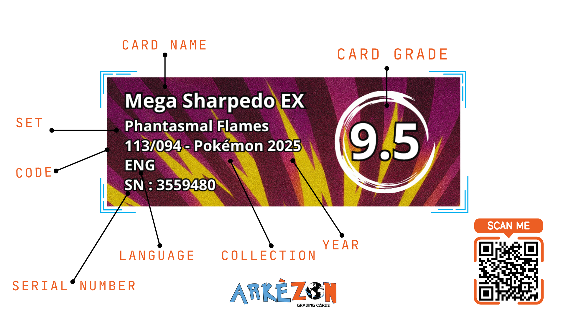 3559480 - Mega Sharpedo EX - 113/094 - 9.5
