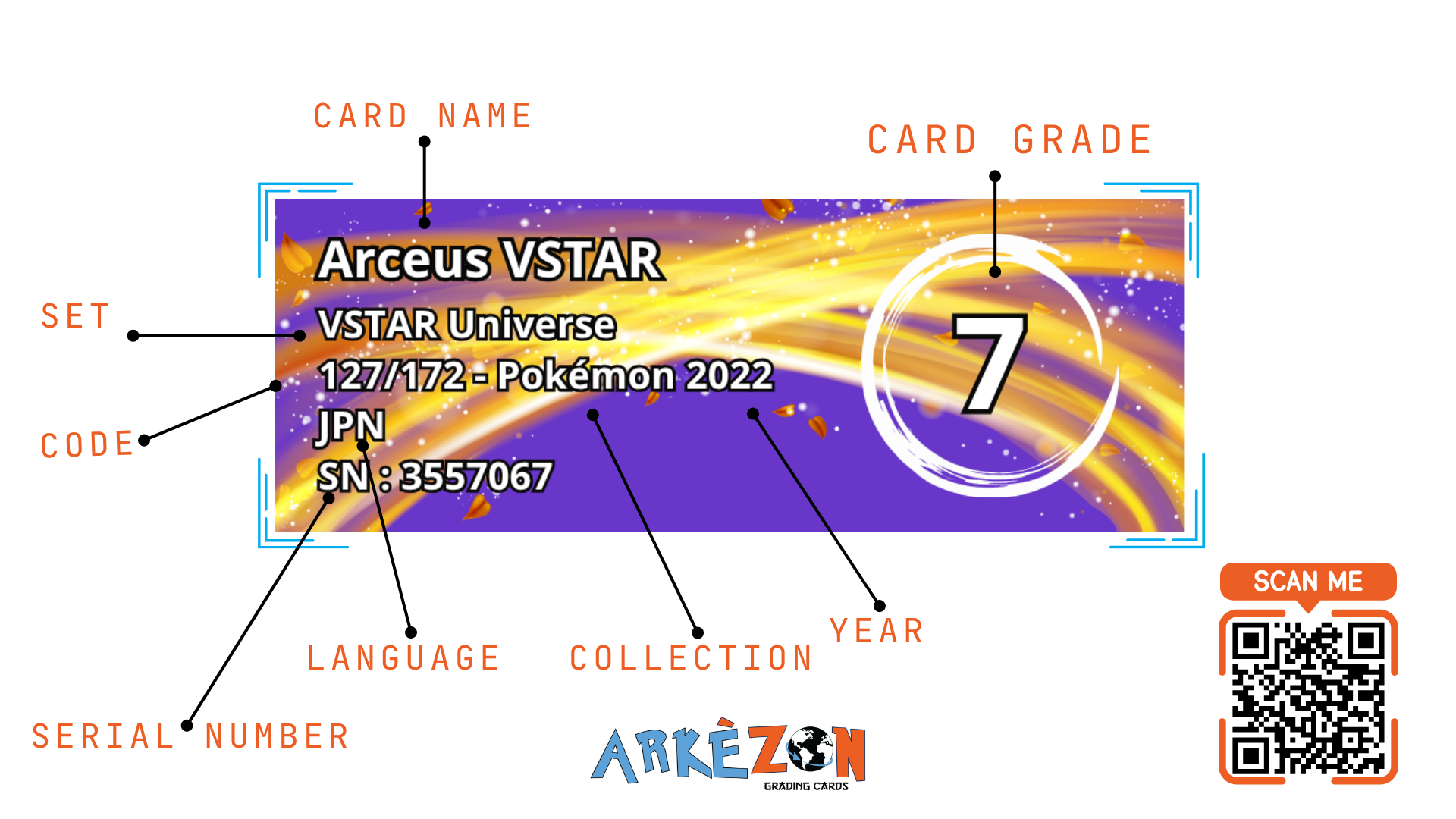 3557067 - Arceus VSTAR - 127/172 - 7