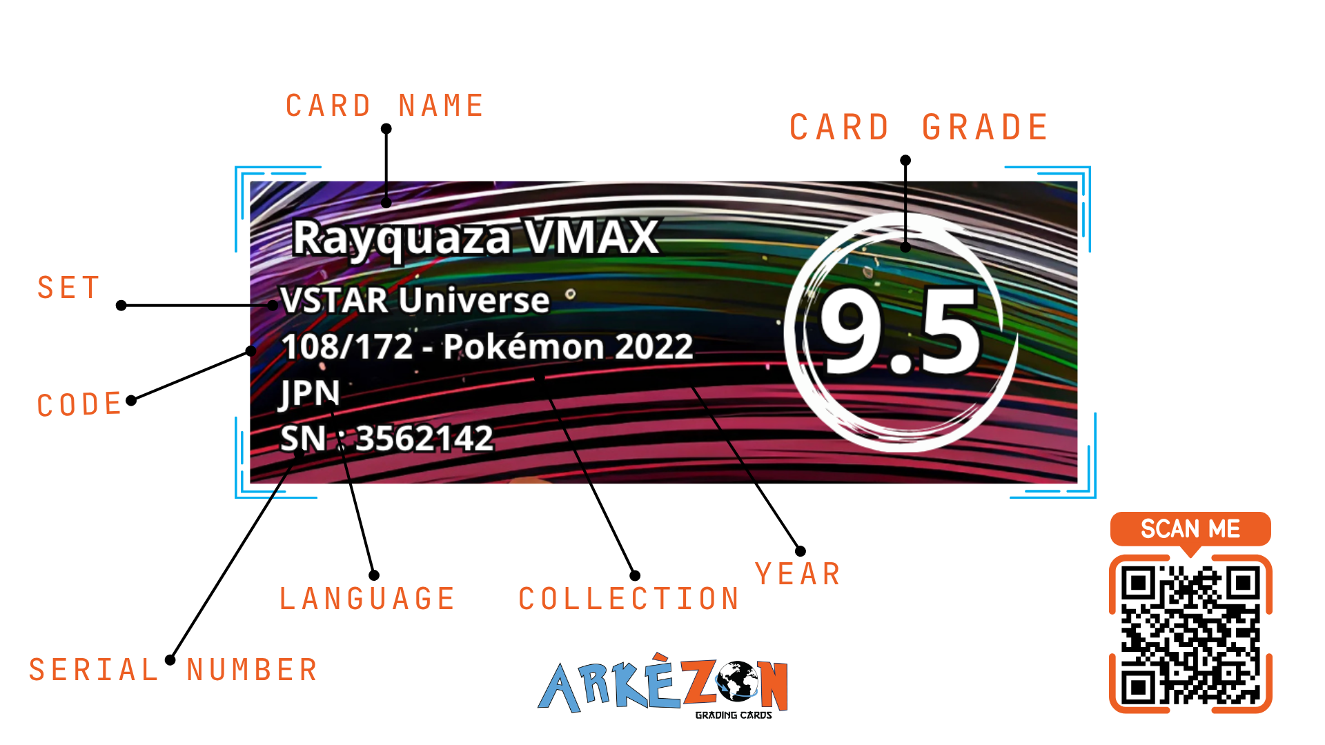 3562142 - Rayquaza VMAX - 108/172 - 9.5