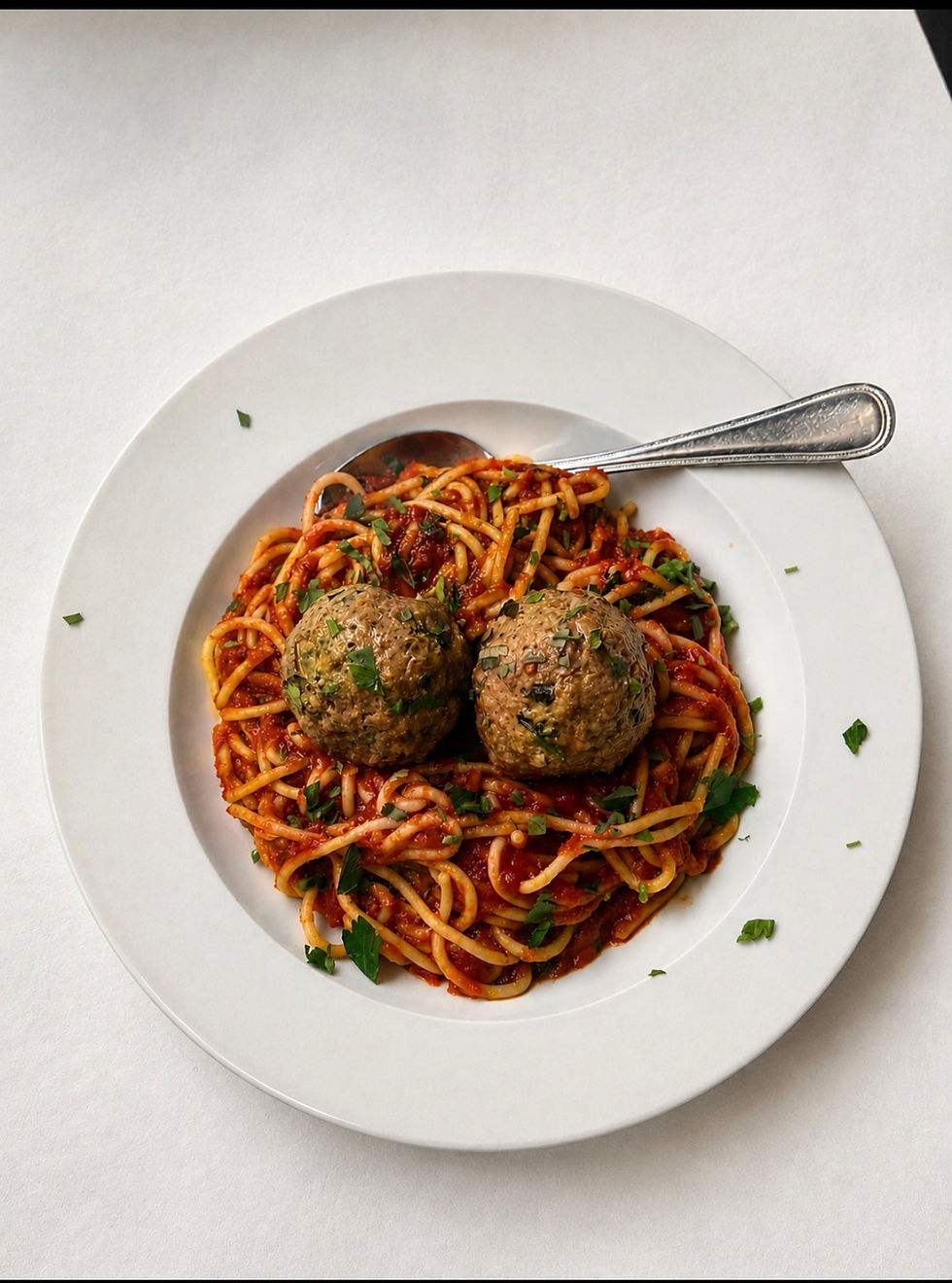 Spaghetti with meatballs
