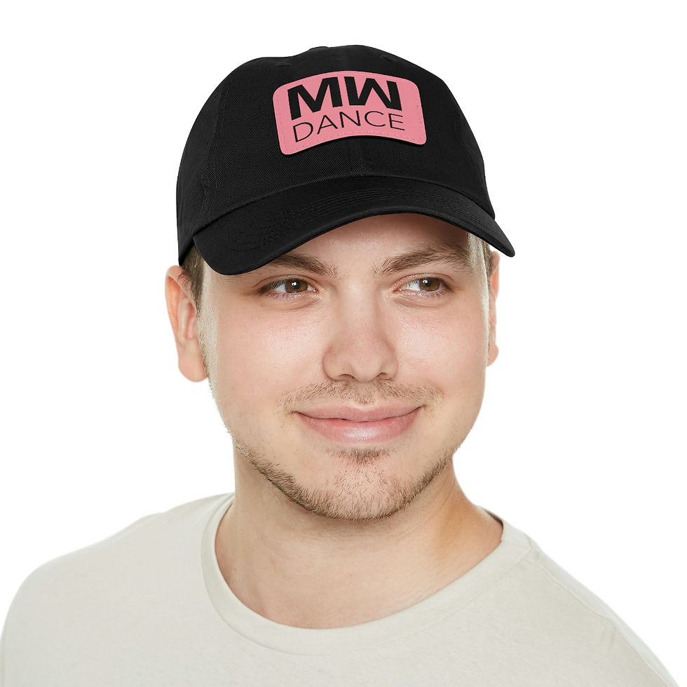 Thumbnail: Dad Hat with Leather Patch (Rectangle)