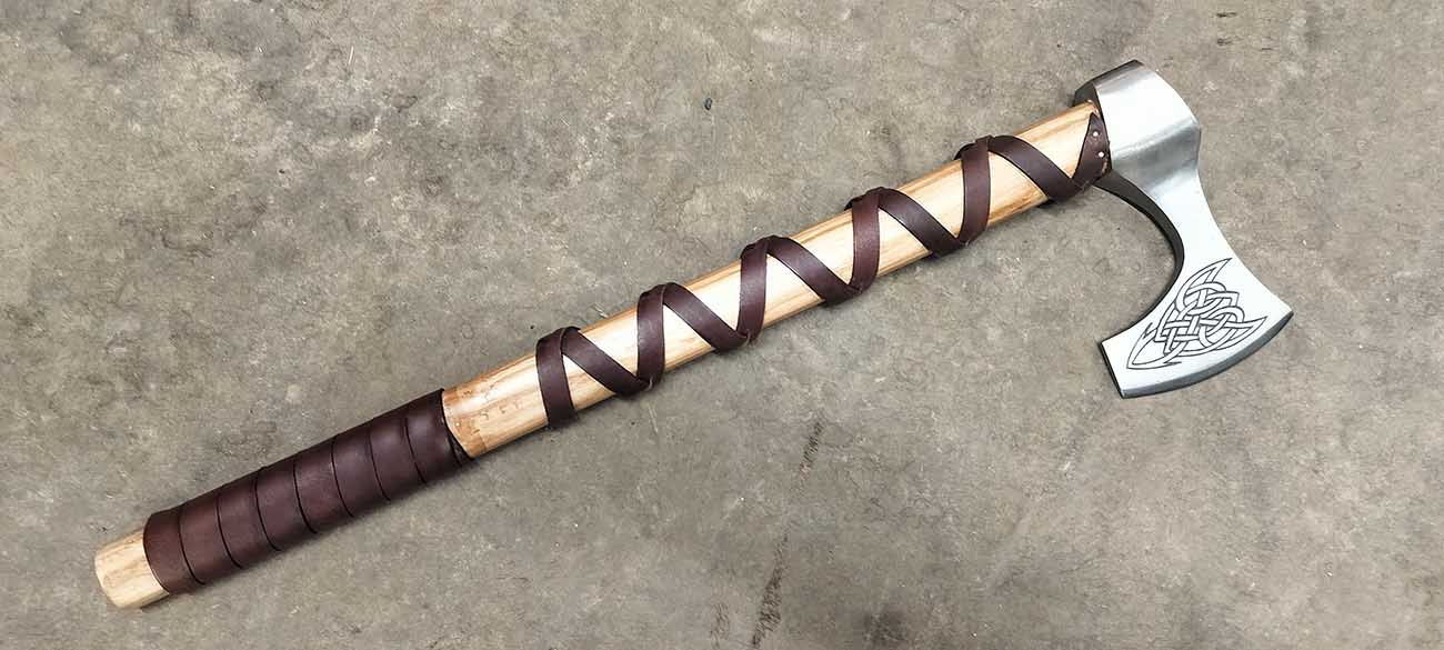 håndlagd viking åxs