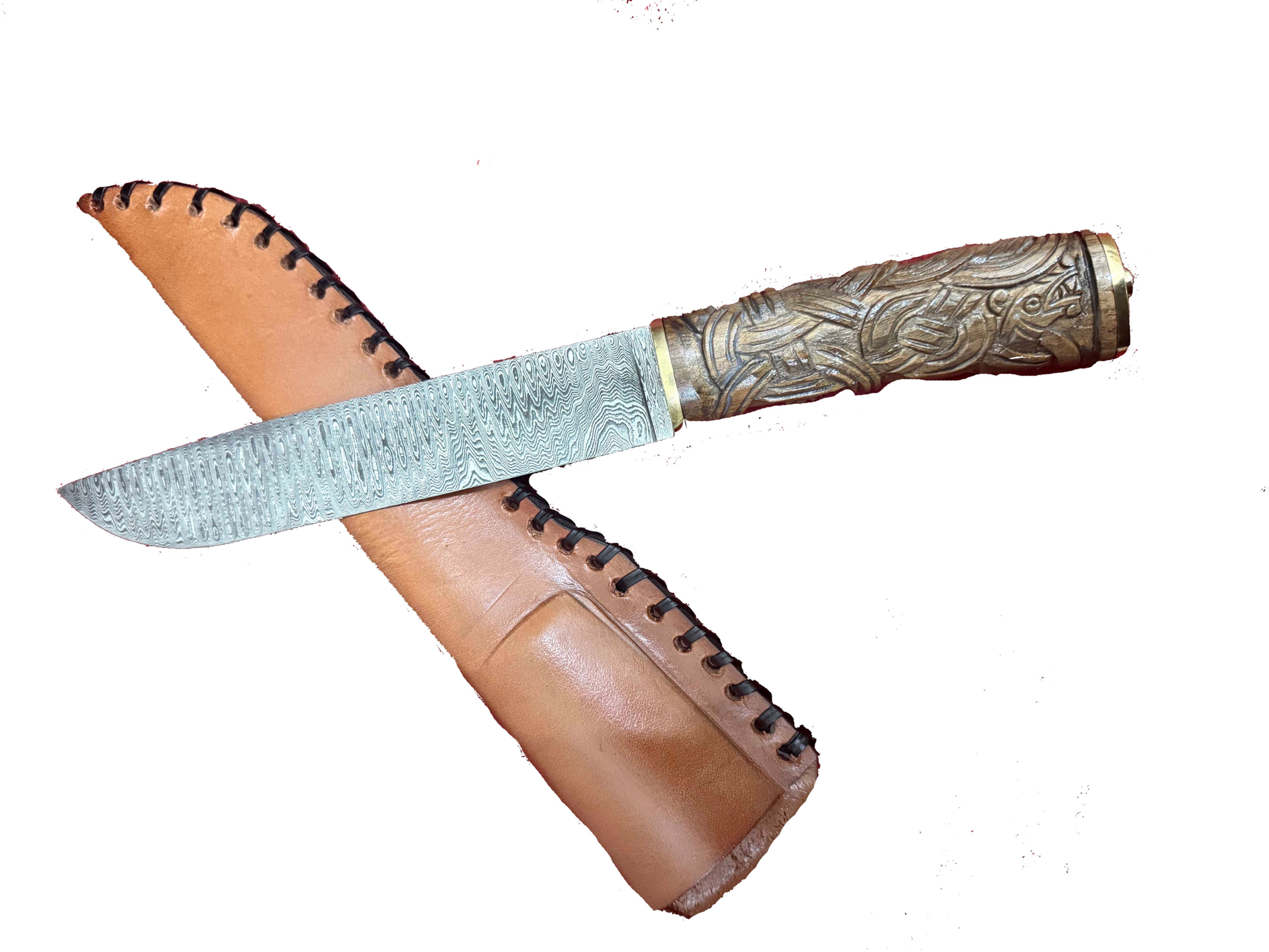 Damask viking kniv
