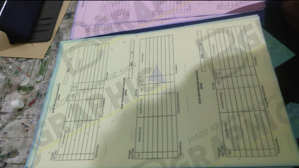 Cetak Nota / Surat Jalan NCR