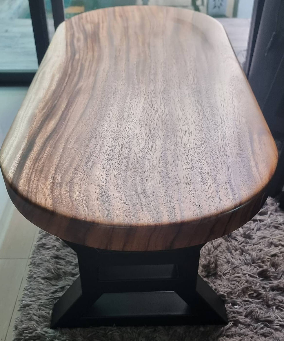 Thumbnail: NO.15  Solid acacia oval coffee table no white