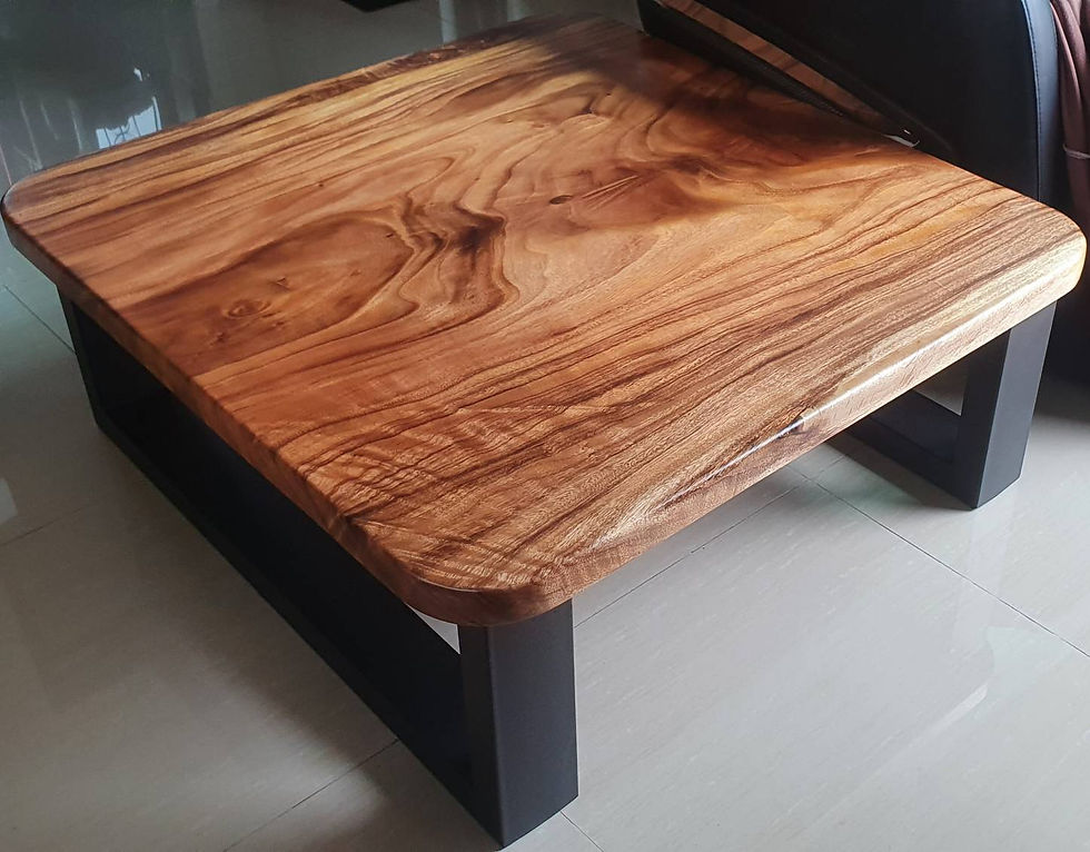Thumbnail: square coffee table rounded edges