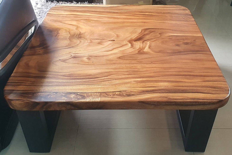 Thumbnail: square coffee table rounded edges