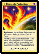 Heavenly Protection – Base Art – Uncommon Power Event – AlephTau Set – Bible TCG