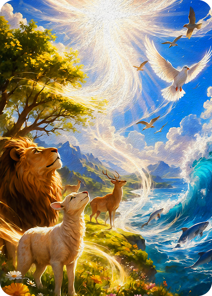 Voice Of Creation Artwork — Bible TCG Genesis Set card 231/250