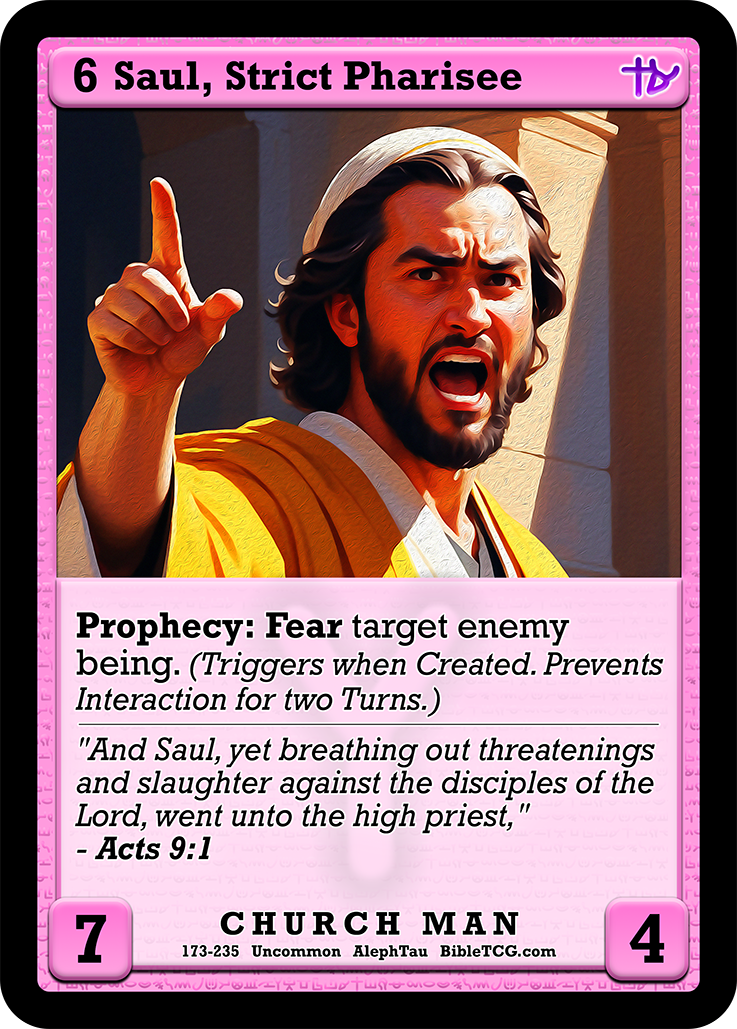 Card Back Christian Bible Trading Card Game Bible TCG