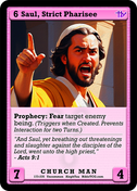 Saul, Strict Pharisee – Base Art – Uncommon Church Man – AlephTau Set – Bible TCG