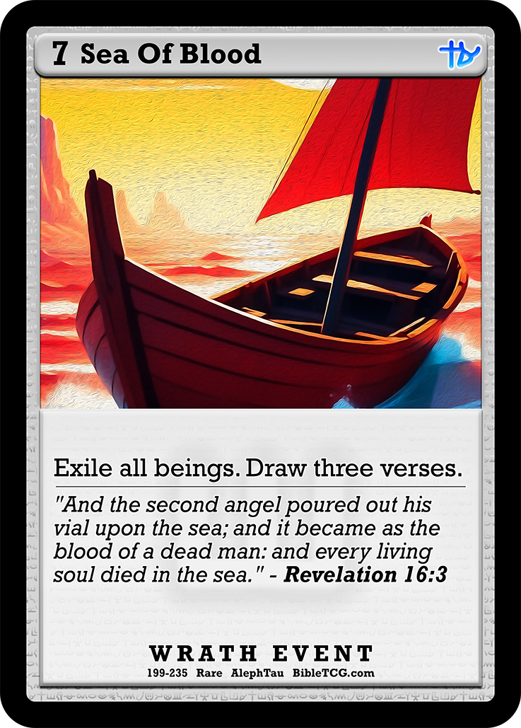 Card Back Christian Bible Trading Card Game Bible TCG