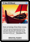 Sea Of Blood – Rare Wrath Event – AlephTau Set – Bible TCG