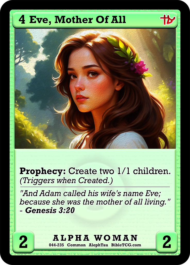 Card Back Christian Bible Trading Card Game Bible TCG