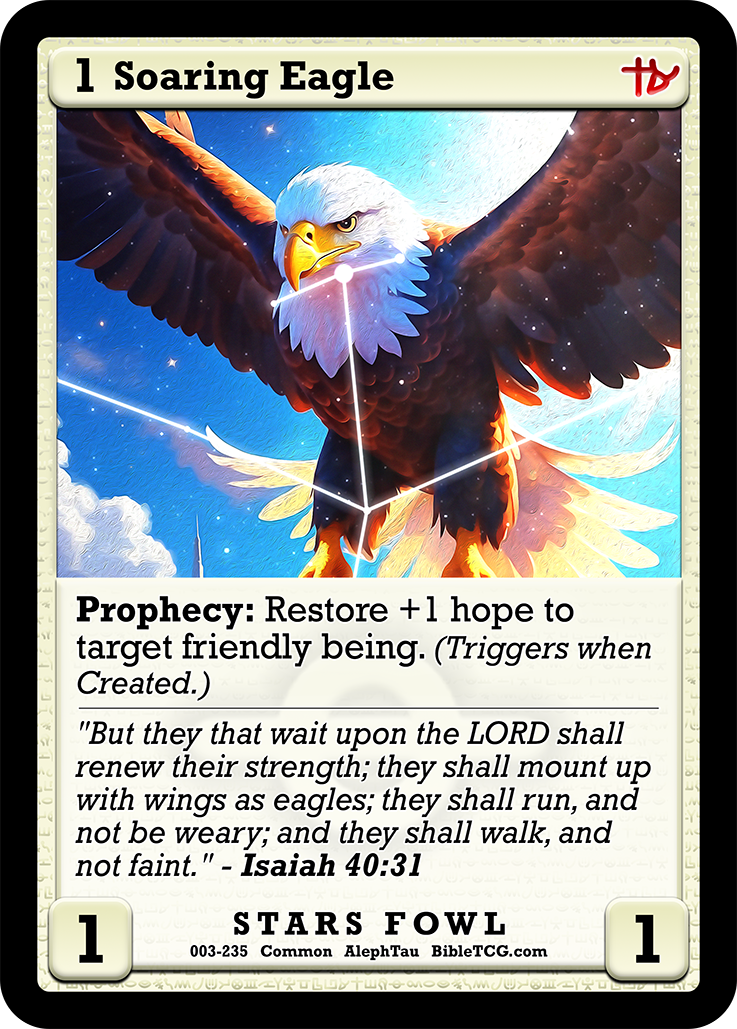 Card Back Christian Bible Trading Card Game Bible TCG
