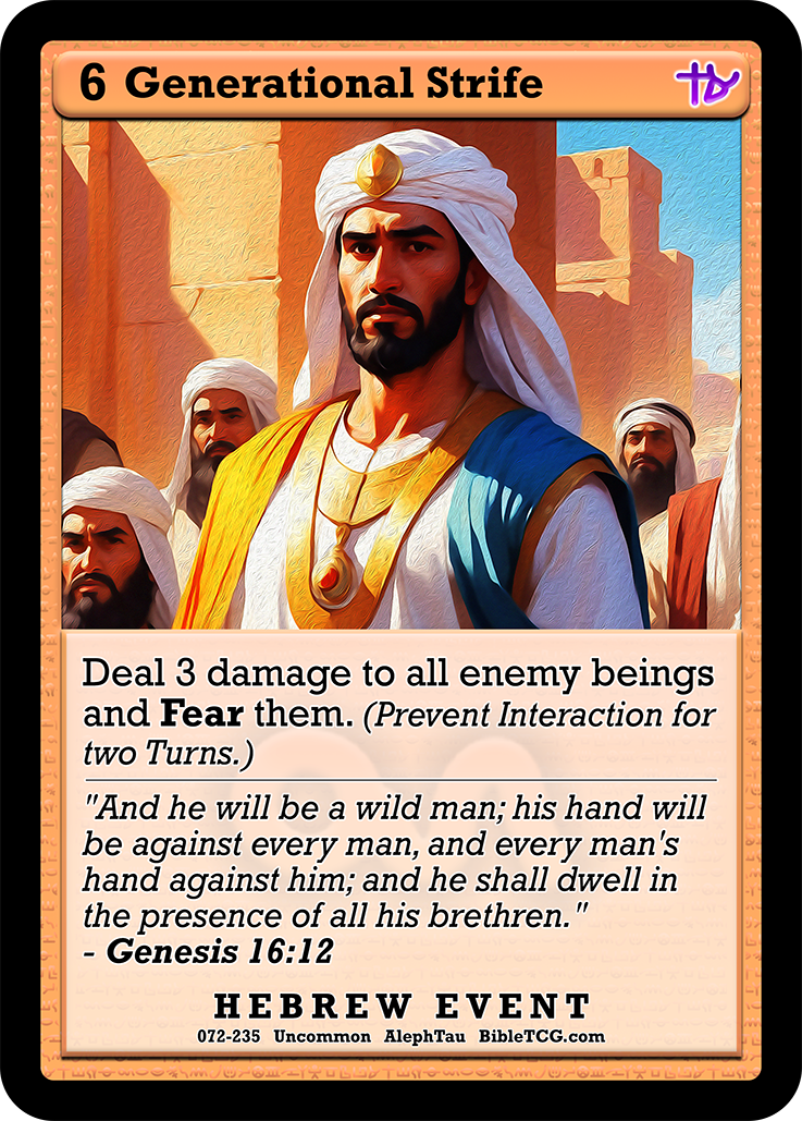 Card Back Christian Bible Trading Card Game Bible TCG