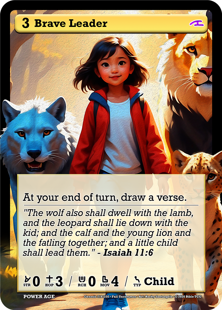 Brave Leader Full Art — Bible TCG Genesis Set card 216/250