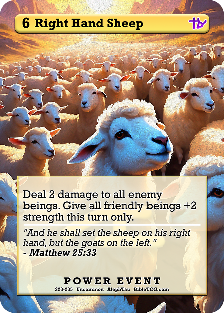Card Back Christian Bible Trading Card Game Bible TCG