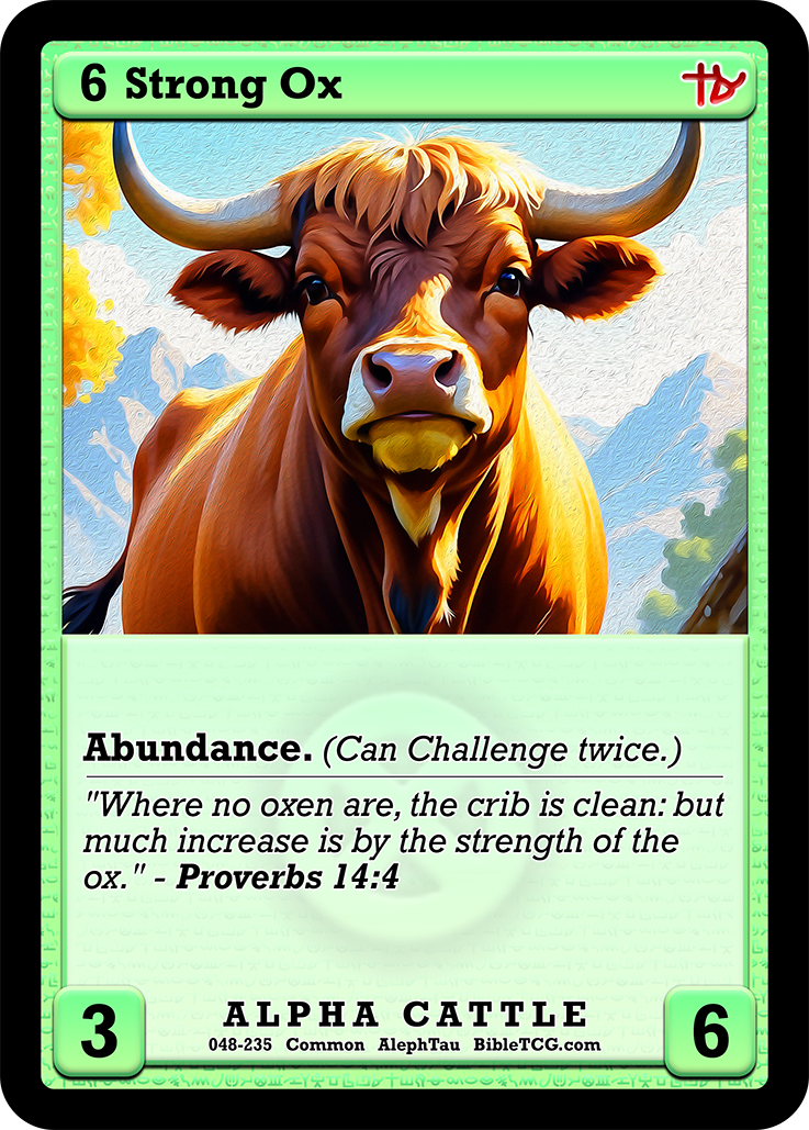 Card Back Christian Bible Trading Card Game Bible TCG