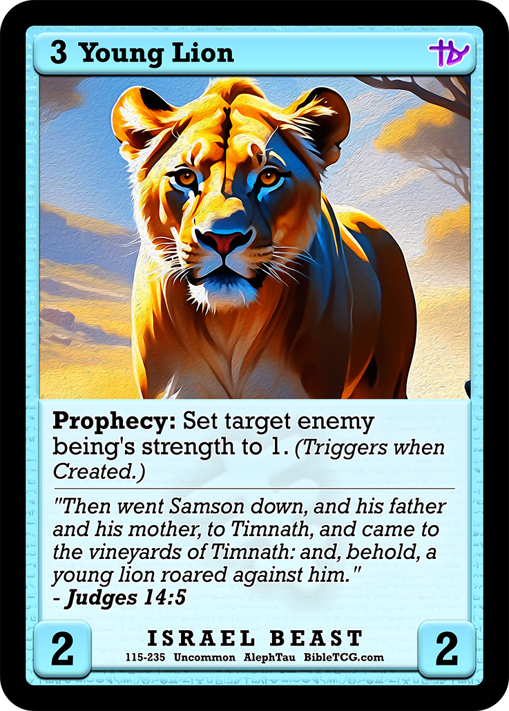 Card Back Christian Bible Trading Card Game Bible TCG