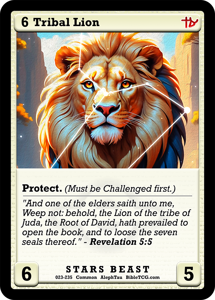 Card Back Christian Bible Trading Card Game Bible TCG