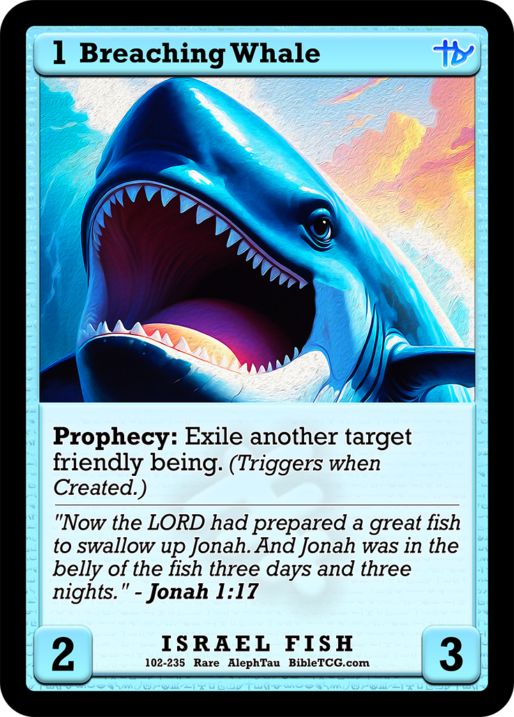 Card Back Christian Bible Trading Card Game Bible TCG