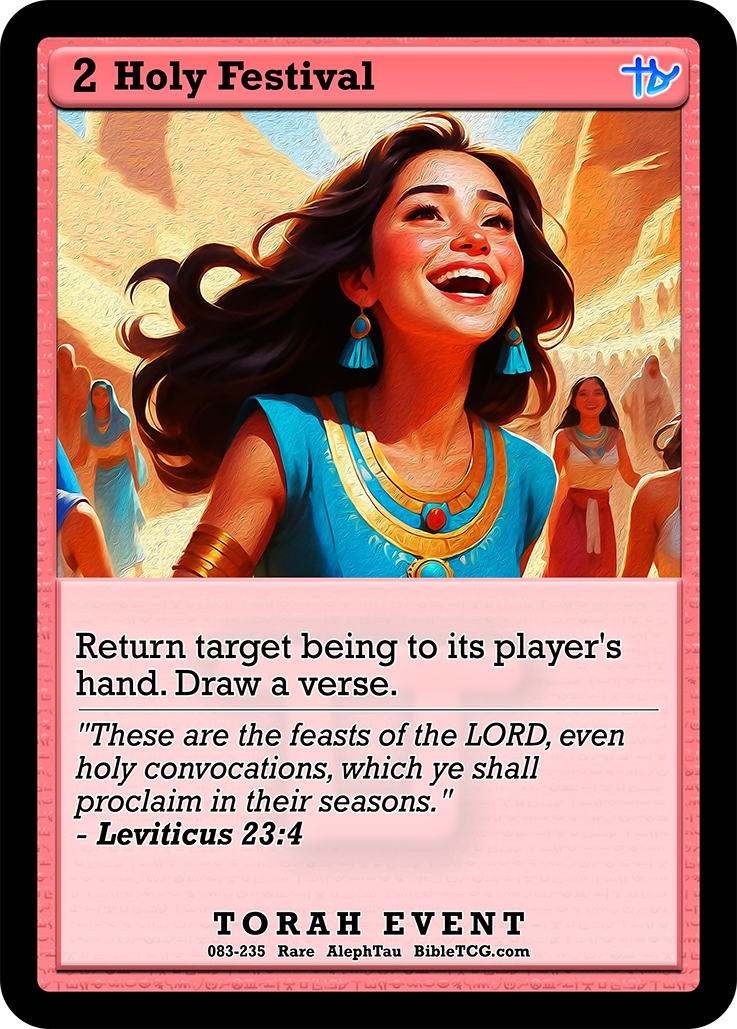 Card Back Christian Bible Trading Card Game Bible TCG