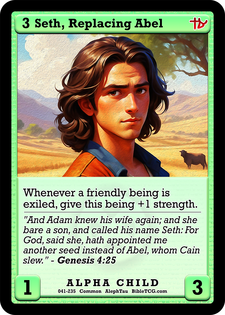 Card Back Christian Bible Trading Card Game Bible TCG