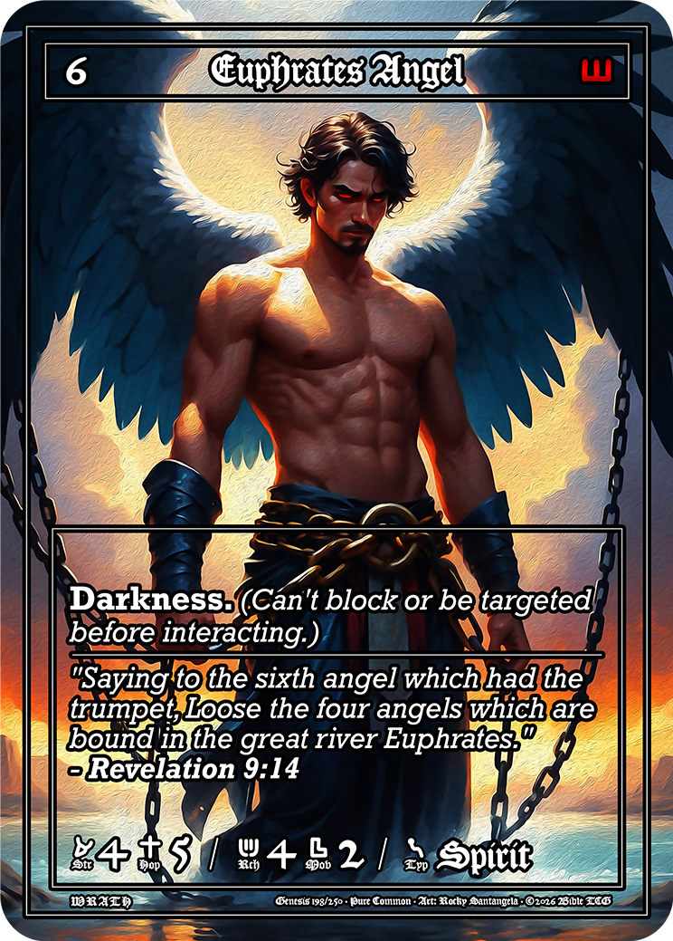 Euphrates Angel Pure Art — Bible TCG Genesis Set card 198/250