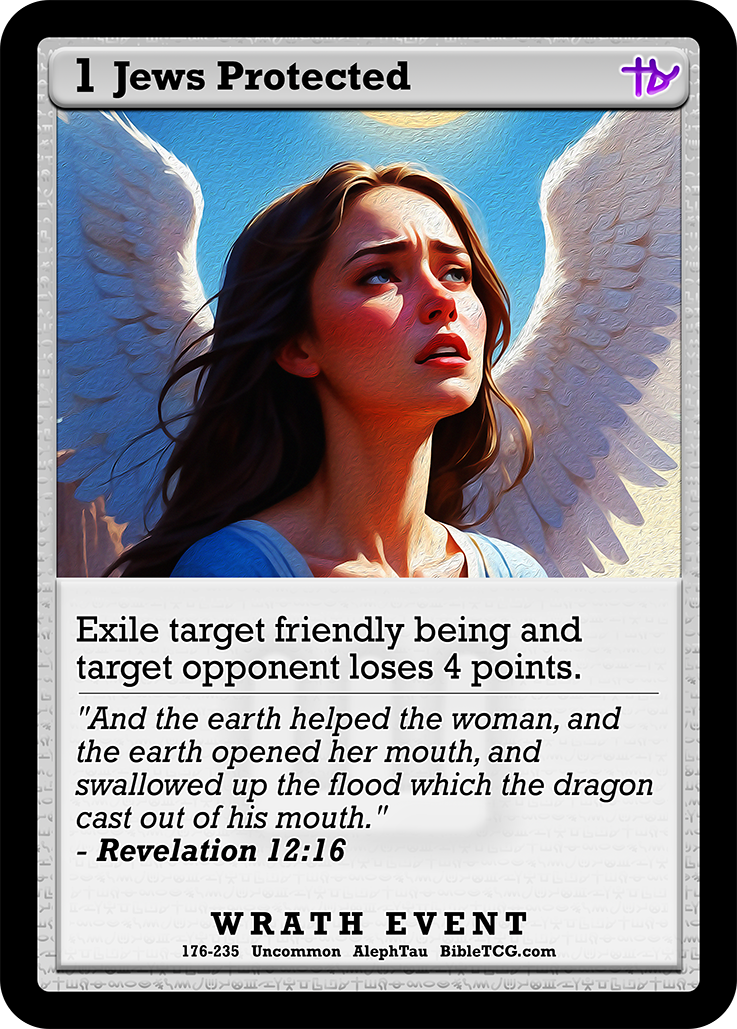 Card Back Christian Bible Trading Card Game Bible TCG