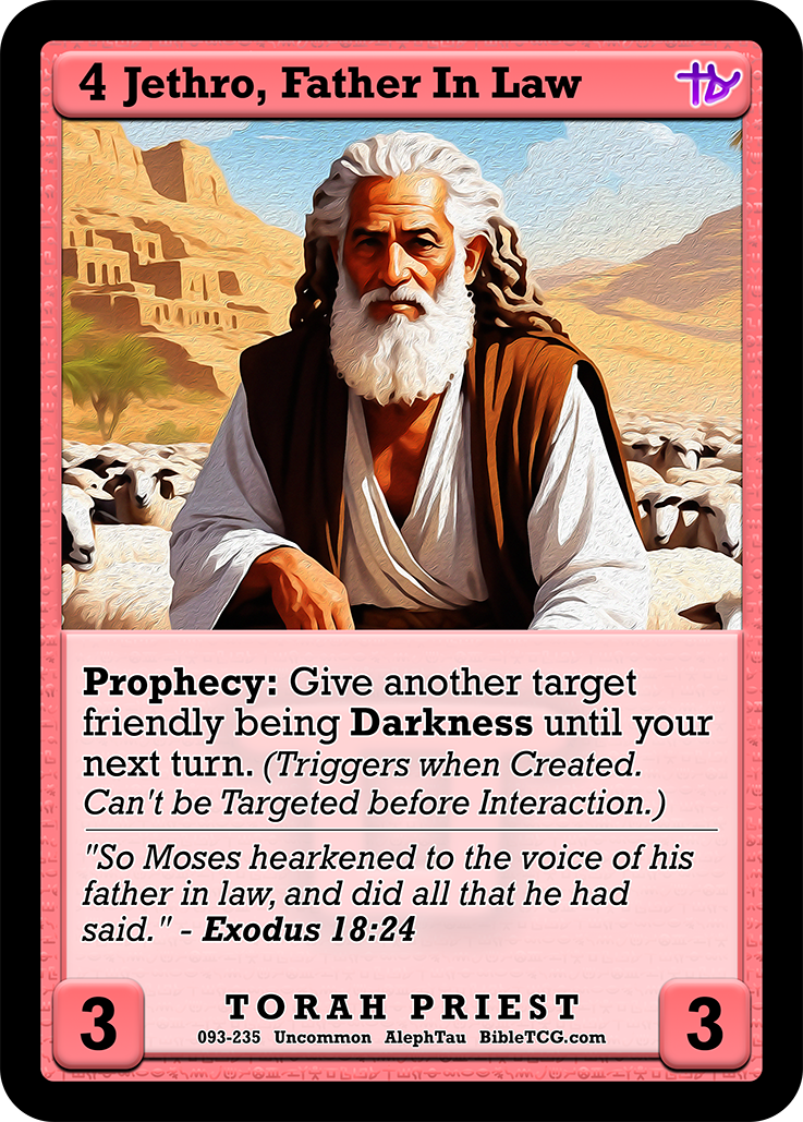 Card Back Christian Bible Trading Card Game Bible TCG