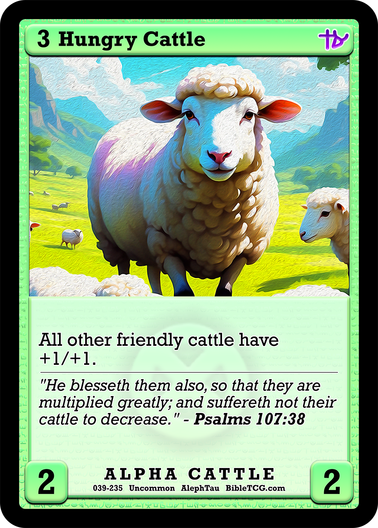 Card Back Christian Bible Trading Card Game Bible TCG